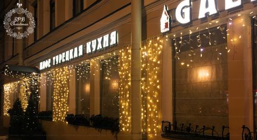 Новогоднее оформление ресторана GALATA Санкт-Петербург