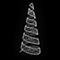 Световая конусная елка «Спираль со звездой» (3,7м) белый