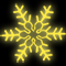 Снежинка из неона «Царская» (78х78см, IP67, уличная) теплый белый