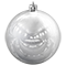 Елочные шары набор (6шт, d8см, глянцевые) серебряный