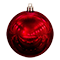 Елочный шар (1шт, d15см, глянцевый) красный