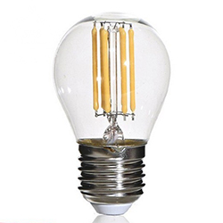 Филаментная ретро лампа Эдисона (Е27, G45мм, 5Вт, 2700К теплый белый)