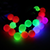 Светодиодная гирлянда «Мульти шарики» на батарейках (20LED, d10мм, 4м) разноцветная